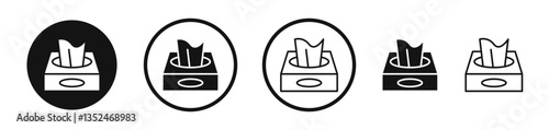 Box tissue icon set. vector icons for apps and website ui design