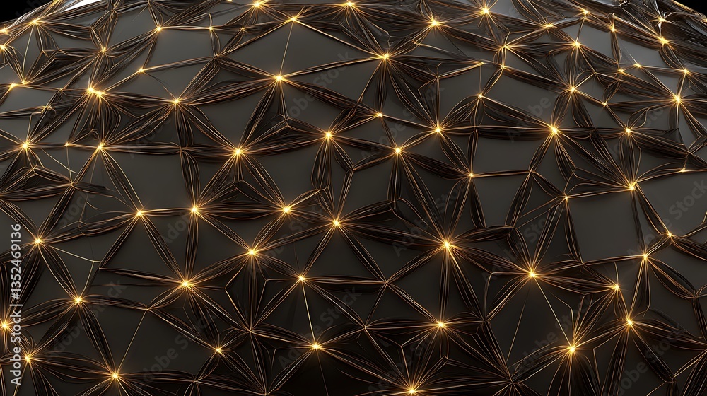 Fototapeta premium Geometric pattern with light