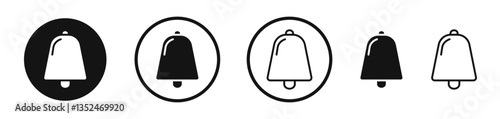 Cowbell icon set. vector icons for apps and website ui design