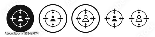 Customer centricity icon set. vector icons for apps and website ui design