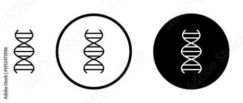 DNA icon set. vector icons for apps and website ui design