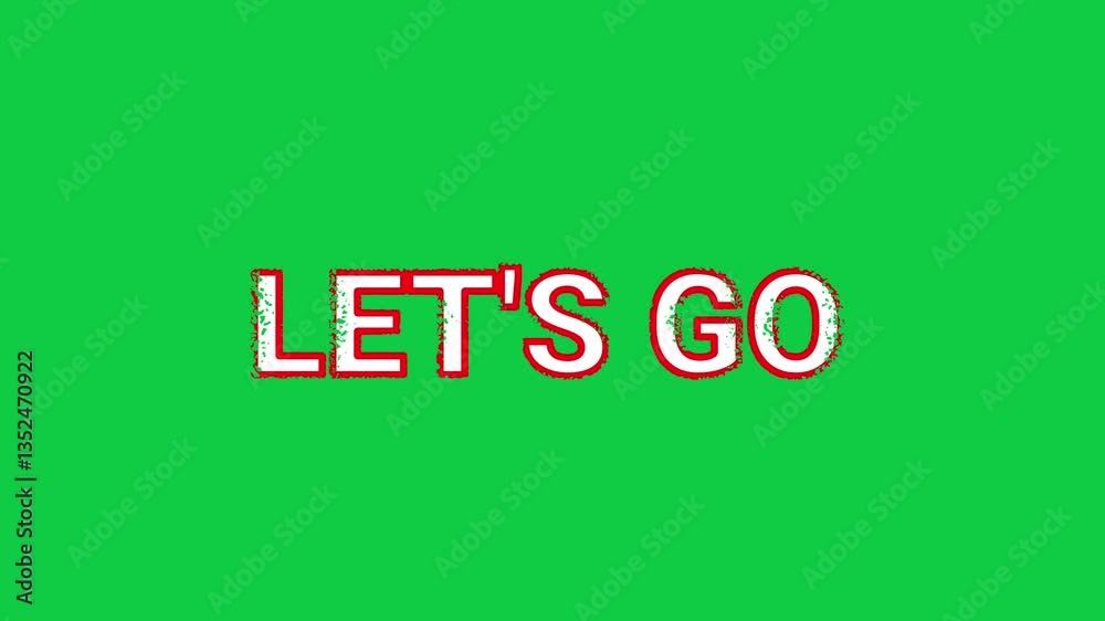 lets go countdown animation with green screen