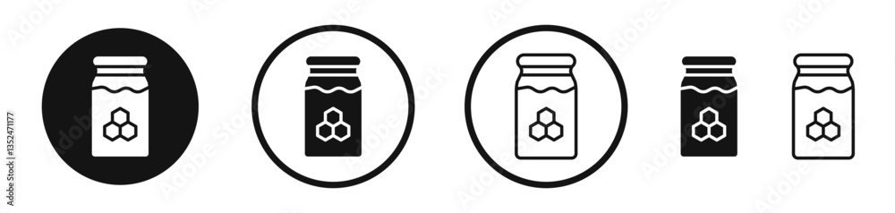 Honey pot icon set. vector icons for apps and website ui design Honey pot icon set. vector icons for apps and website ui design