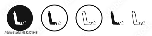 Inhaler icon set. vector icons for apps and website ui design