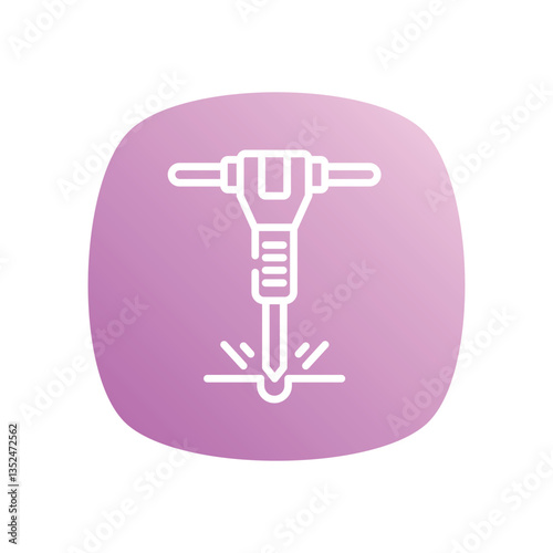 jackhammer vector icon