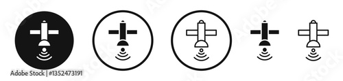 Satellite icon set. vector icons for apps and website ui design