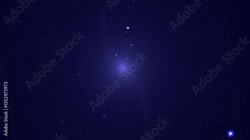 Dark blue background with white dots, perfect for creating modern & stylish designs like posters, invitations, or social media graphics.