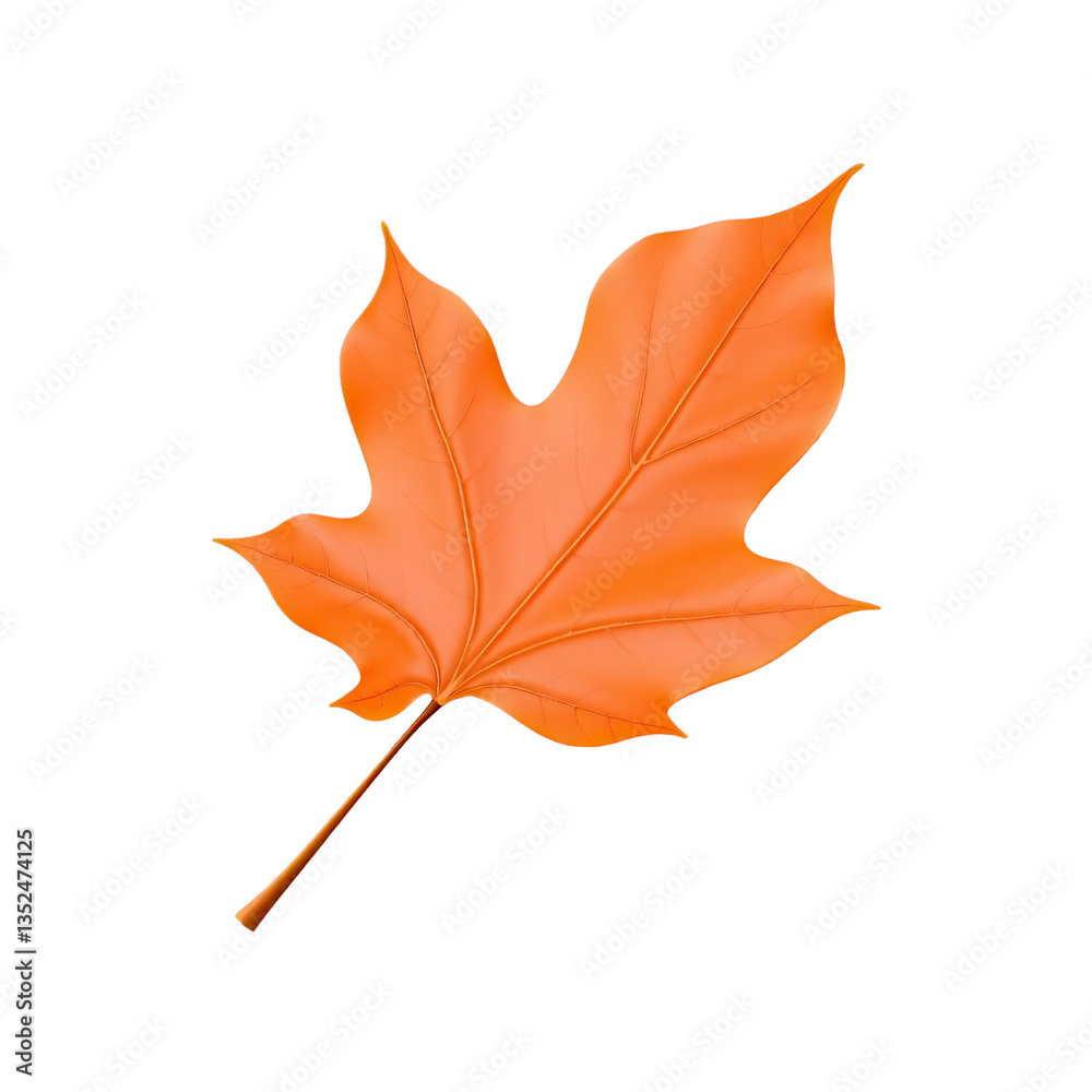 Obraz premium 3D Maple leaf plants on transparent background
