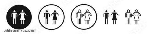 Toilet icon set. vector icons for apps and website ui design