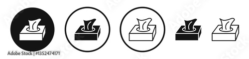 Tissue box icon set. vector icons for apps and website ui design