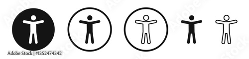 Universal access icon set. vector icons for apps and website ui design