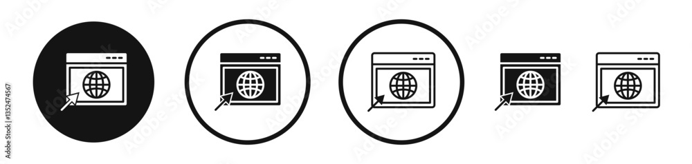 Fototapeta premium Website UI design icon set. vector icons for apps and website ui design