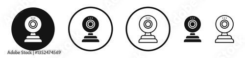 Webcam icon set. vector icons for apps and website ui design