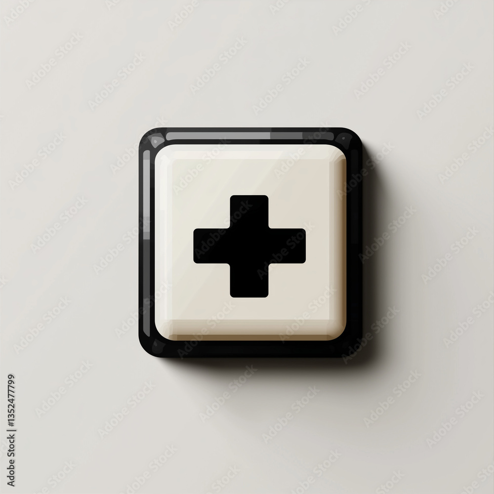 Fototapeta premium Medical Sign Icon on Light Background 