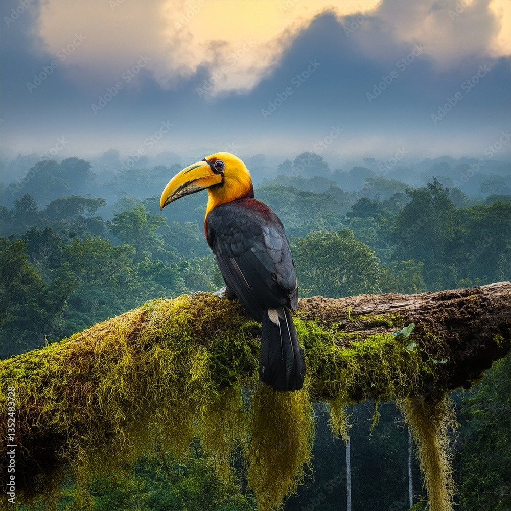 Rainforest, Amazon, Cuacamayas wild birds, toucan jungle