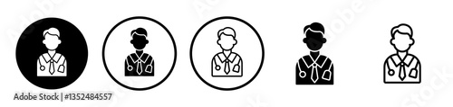 Doctor vector icon symbol. illustration sign collection.