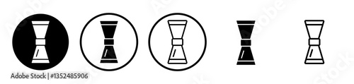 Jigger icons symbol. Flat and line design style.