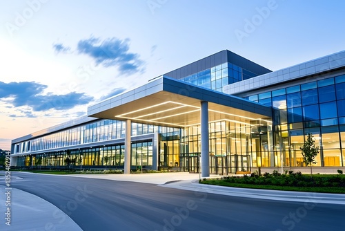 A modern sustainable medical facility with energy efficient design