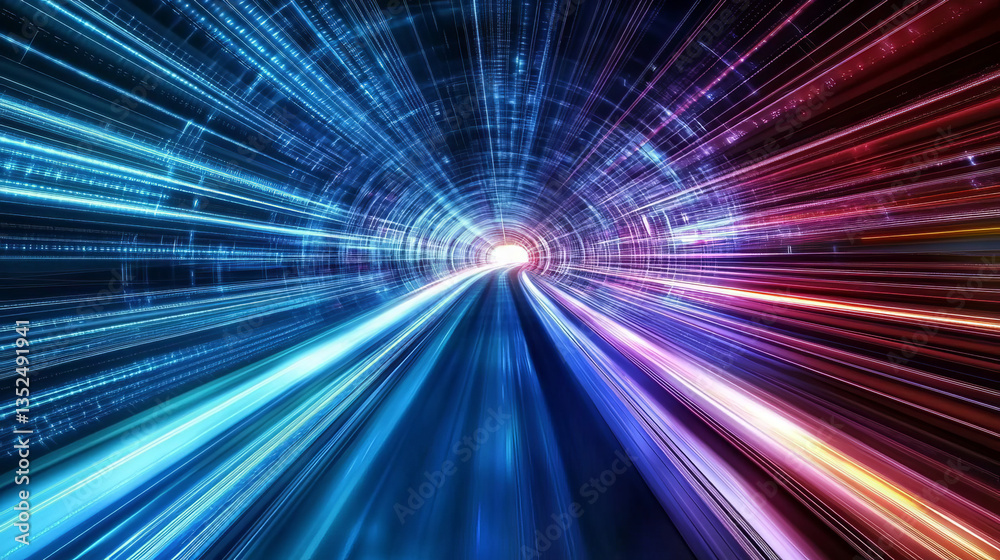 Digital cyberspace and digital data network connections concept. Transfer digital data hi-speed internet, Future technology digital abstract background concept. 3d rendering Digital cyberspace and digital data network connections concept. Transfer digital data hi-speed internet, Future technology digital abstract background concept. 3d rendering