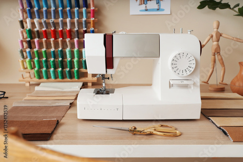 Sewing machine with fabric ...