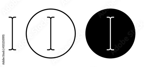 Cursor text vector icon symbol. illustration sign collection.