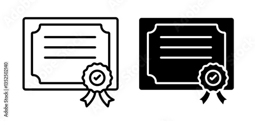 Diploma vector icon symbol. illustration sign collection.