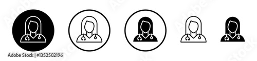 Doctor vector icon symbol. illustration sign collection.