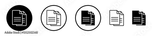 Duplicate vector icon symbol. illustration sign collection.
