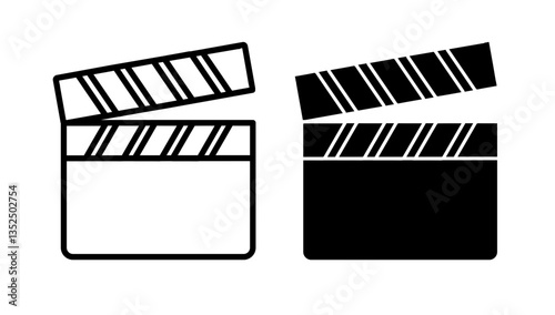 Film vector icon symbol. illustration sign collection.