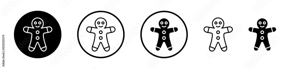 Gingerbread man vector icon symbol. illustration sign collection. Gingerbread man vector icon symbol. illustration sign collection.