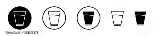 Glass vector icon symbol. illustration sign collection.