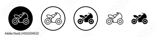Motorcycle vector icon symbol. illustration sign collection.