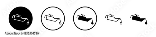 Oil can vector icon symbol. illustration sign collection.