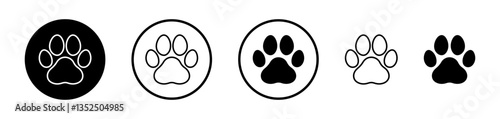 Paw vector icon symbol. illustration sign collection.