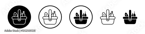 Picnic vector icon symbol. illustration sign collection.