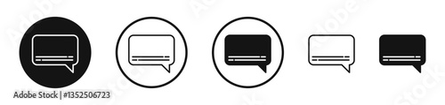 Subtitles vector icon symbol. illustration sign collection.