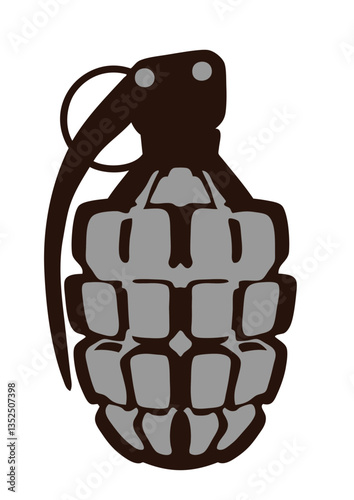 grenade arme dessin logo