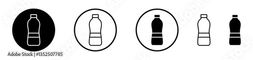 Water bottle vector icon symbol. illustration sign collection.