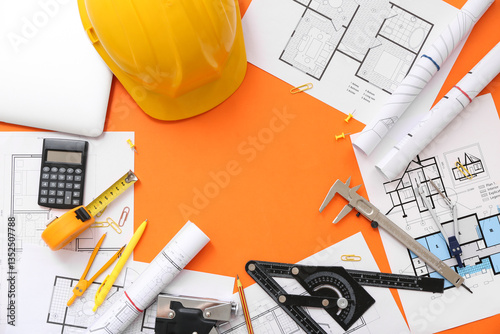 Frame made of architect's s...