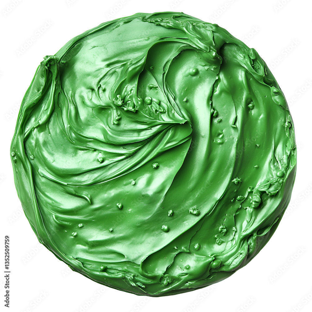 Fototapeta premium Swirled Green Substance Abstract Art Texture