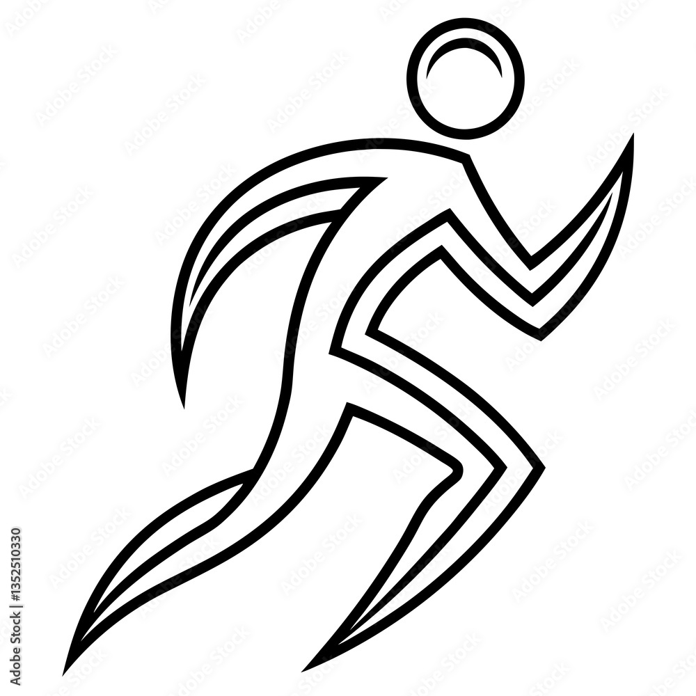 silhouette of a man running silhouette of a man running
