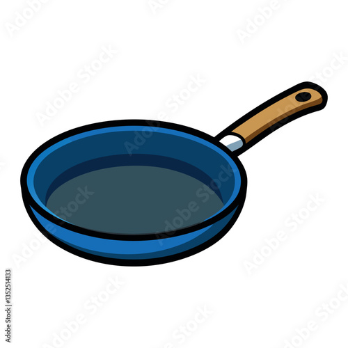 Culinary Essential: A vibrant illustration of a cooking pan, symbolizing the joy of home cooking and the potential for delicious culinary creations.