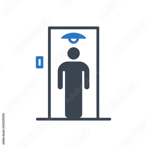 Person door entering icon