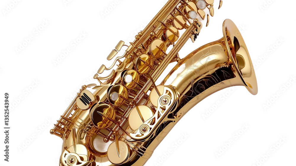 Fototapeta premium saxophone isolated on black