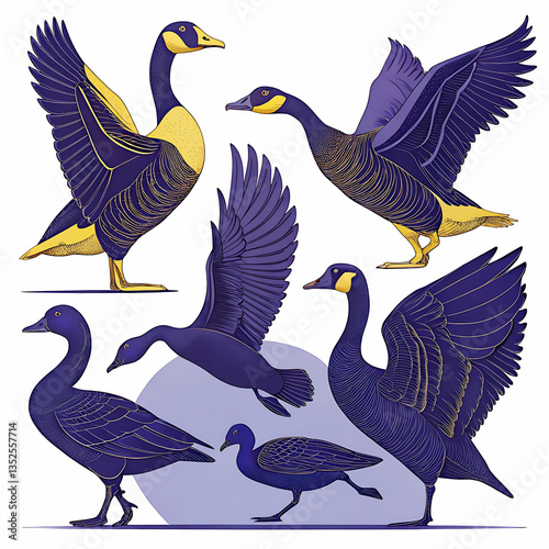 Duck silhouette collection