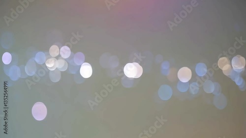 Bokeh lights, blurred style, white and blue, representing a festive background with copy space