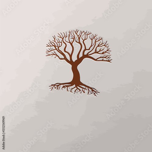 Tree Logo Design Vector Illustration