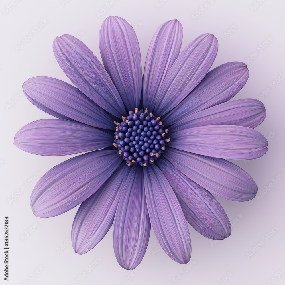 Obraz premium a purple flower on a white background 