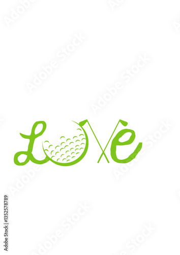 love golf balle club