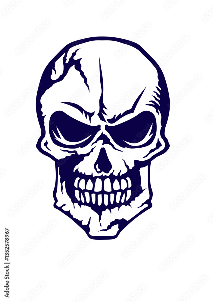 Tete de mort halloween crane dessin vecteur Tete de mort halloween crane dessin vecteur
